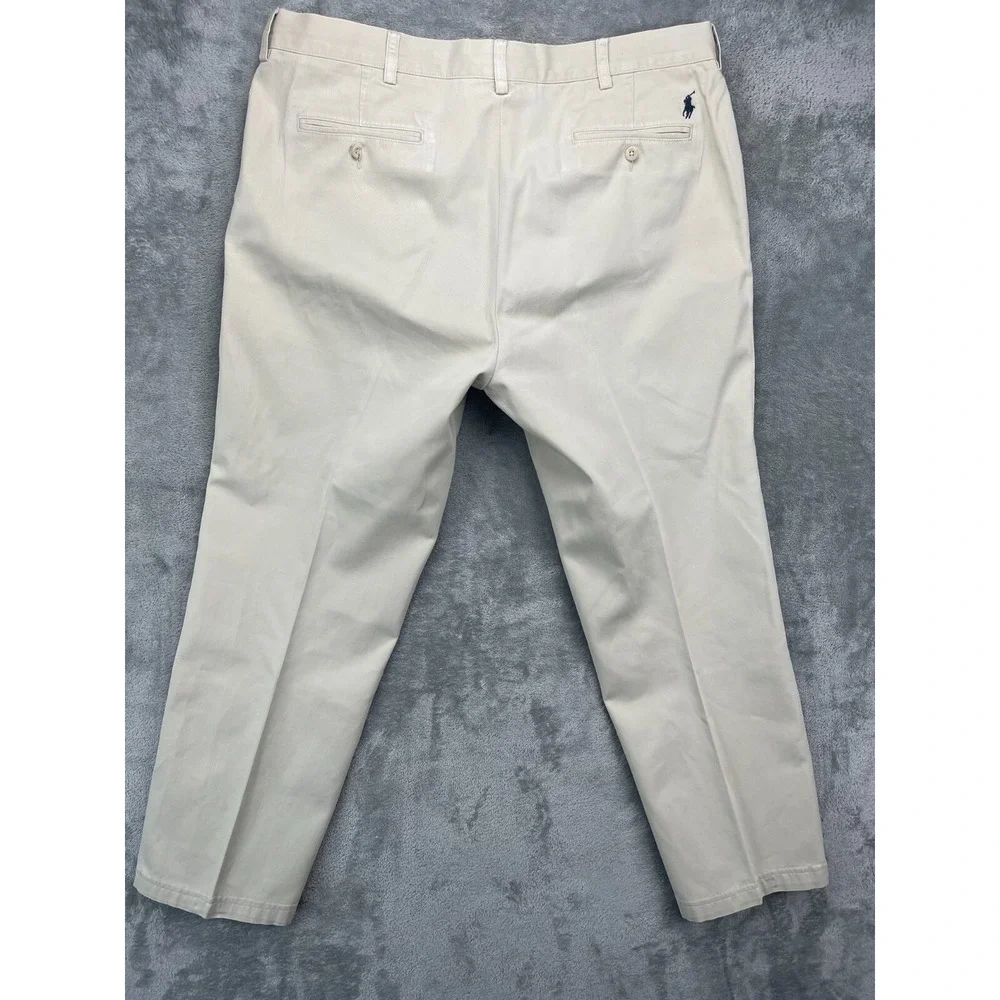 VTG Polo by Ralph Lauren Men's Suffield‎ Pants 38x32 (Real 38x29) Ivory Cotton